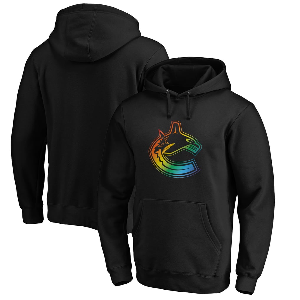 Vancouver Canucks Team Pride Logo Pullover Hoodie - Black