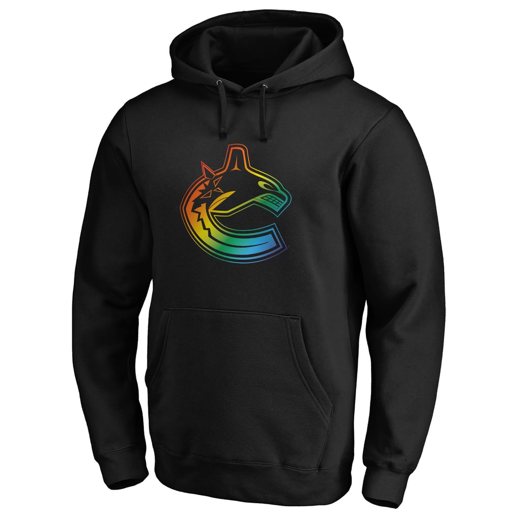 Vancouver Canucks Team Pride Logo Pullover Hoodie - Black