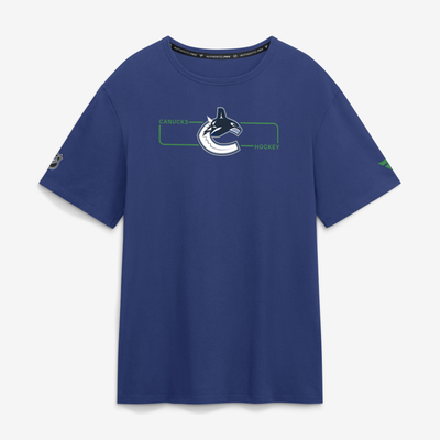 Vancouver Canucks Fanatics Authentic Pro Primary Logo T-Shirt - Blue