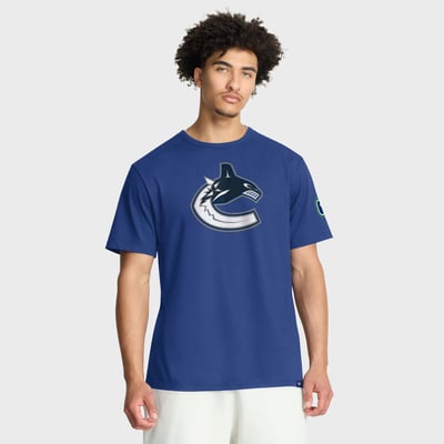 Vancouver Canucks Fanatics Hat Trick Legacy T-Shirt - Blue