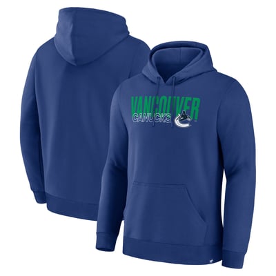 Vancouver Canucks Fanatics Net Minder Legacy Hoodie - Blue