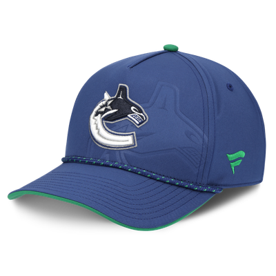  Vancouver Canucks Fanatics On Stage Podium A-Frame Adjustable Hat - Blue