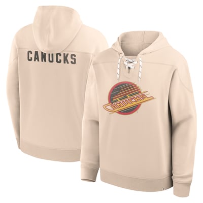 Vancouver Canucks Fanatics Vintage Hoodie - Cream