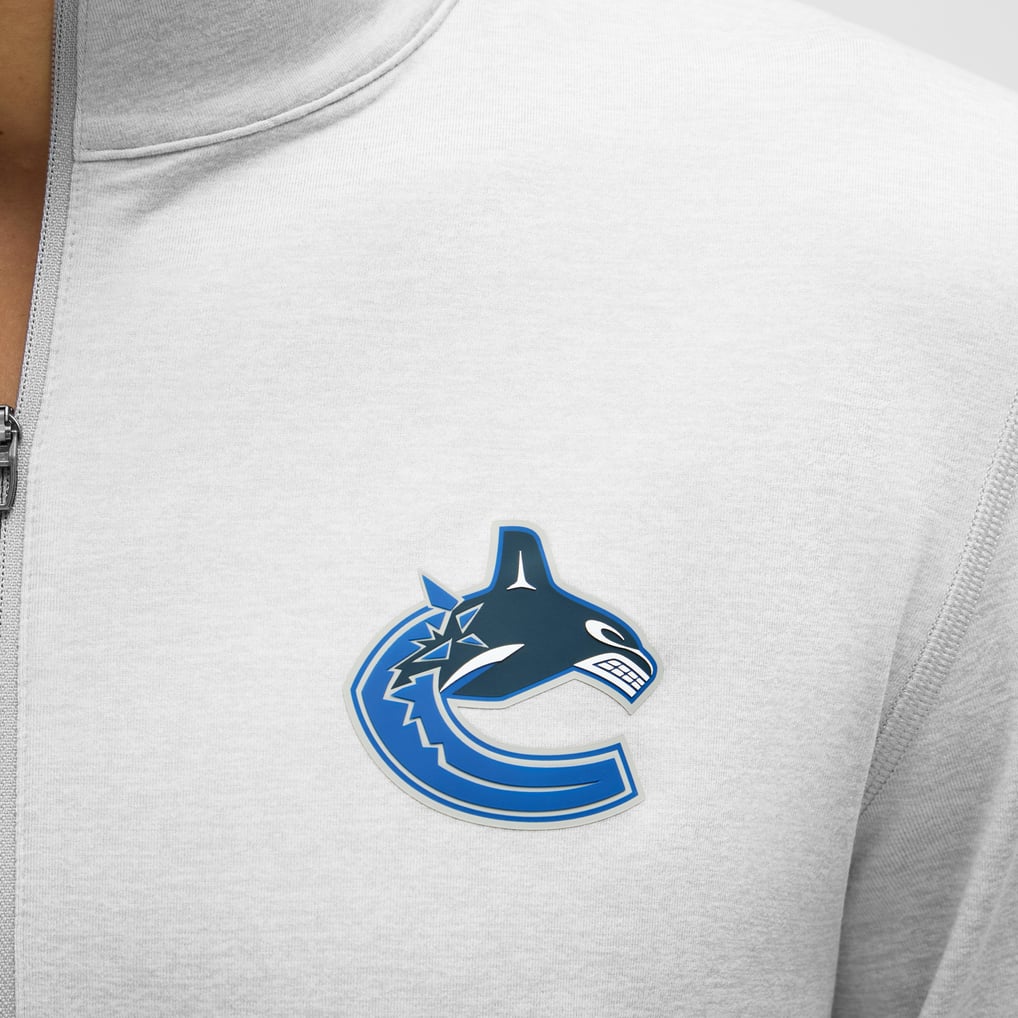 Vancouver Canucks lululemon Soft Jersey Half-Zip Pullover - Heather Gray