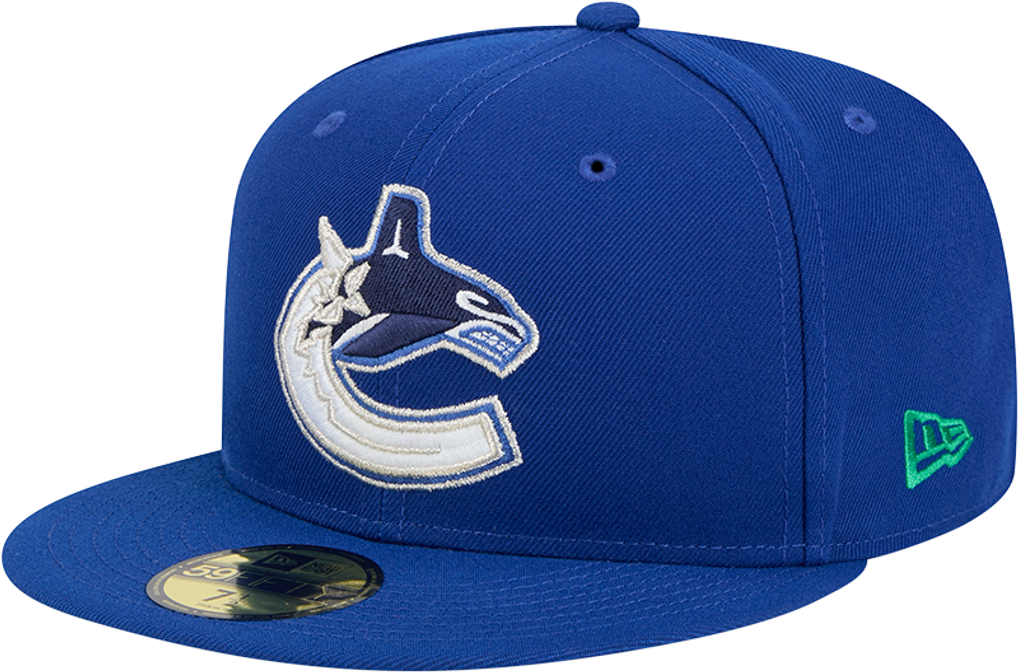  Vancouver Canucks New Era Core 59FIFTY Fitted Hat - Blue