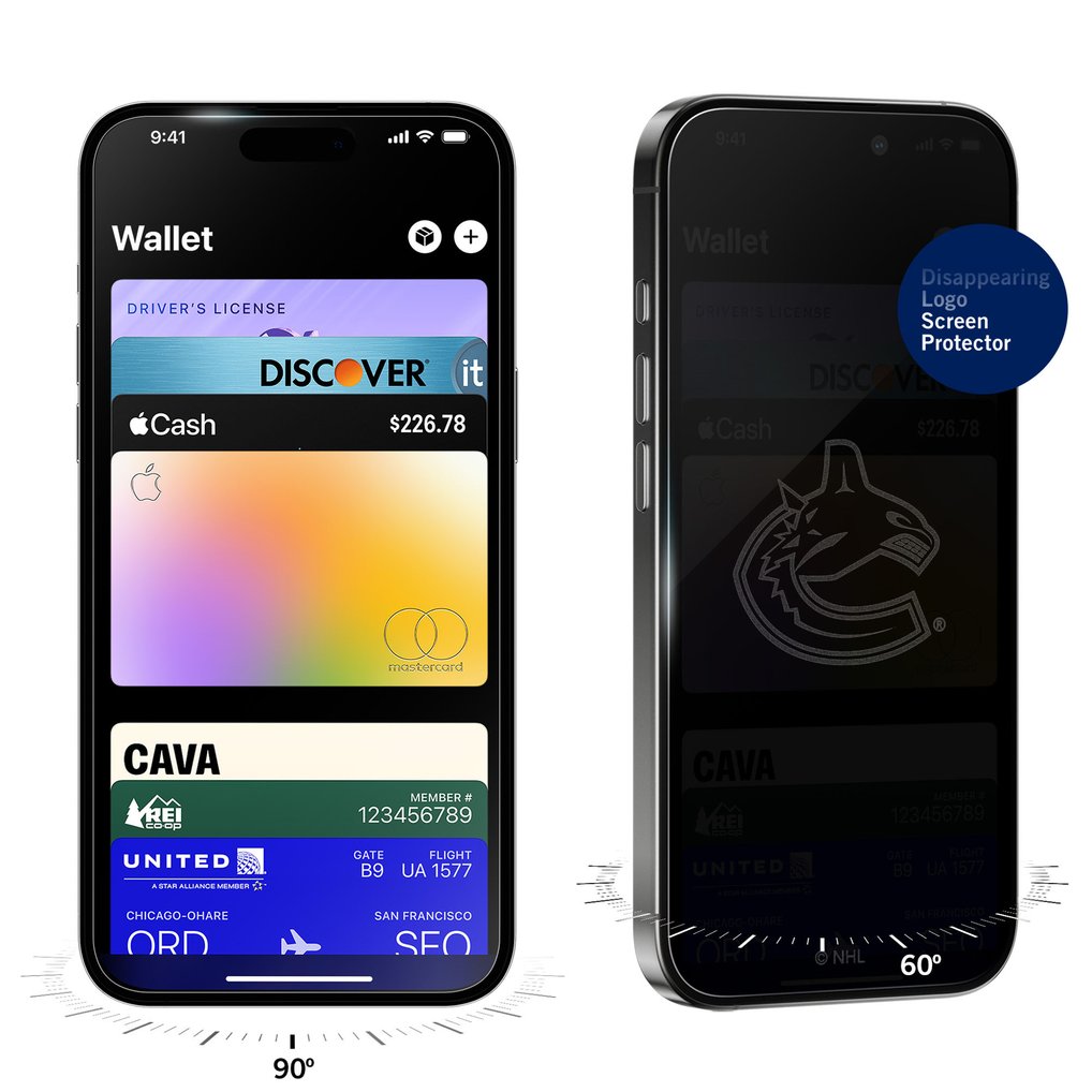 Vancouver Canucks Disappearing Logo iPhone Screen Protector
