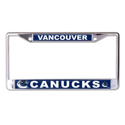 Vancouver Canucks WinCraft S/L Mega Graphics Metal License Plate Frame