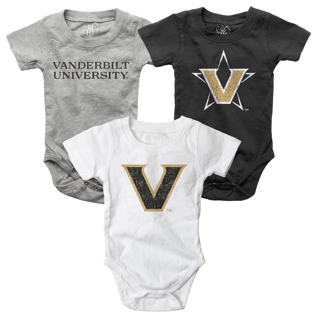  Vanderbilt Commodores Wes & Willy Infant Three-Pack Bodysuit Set