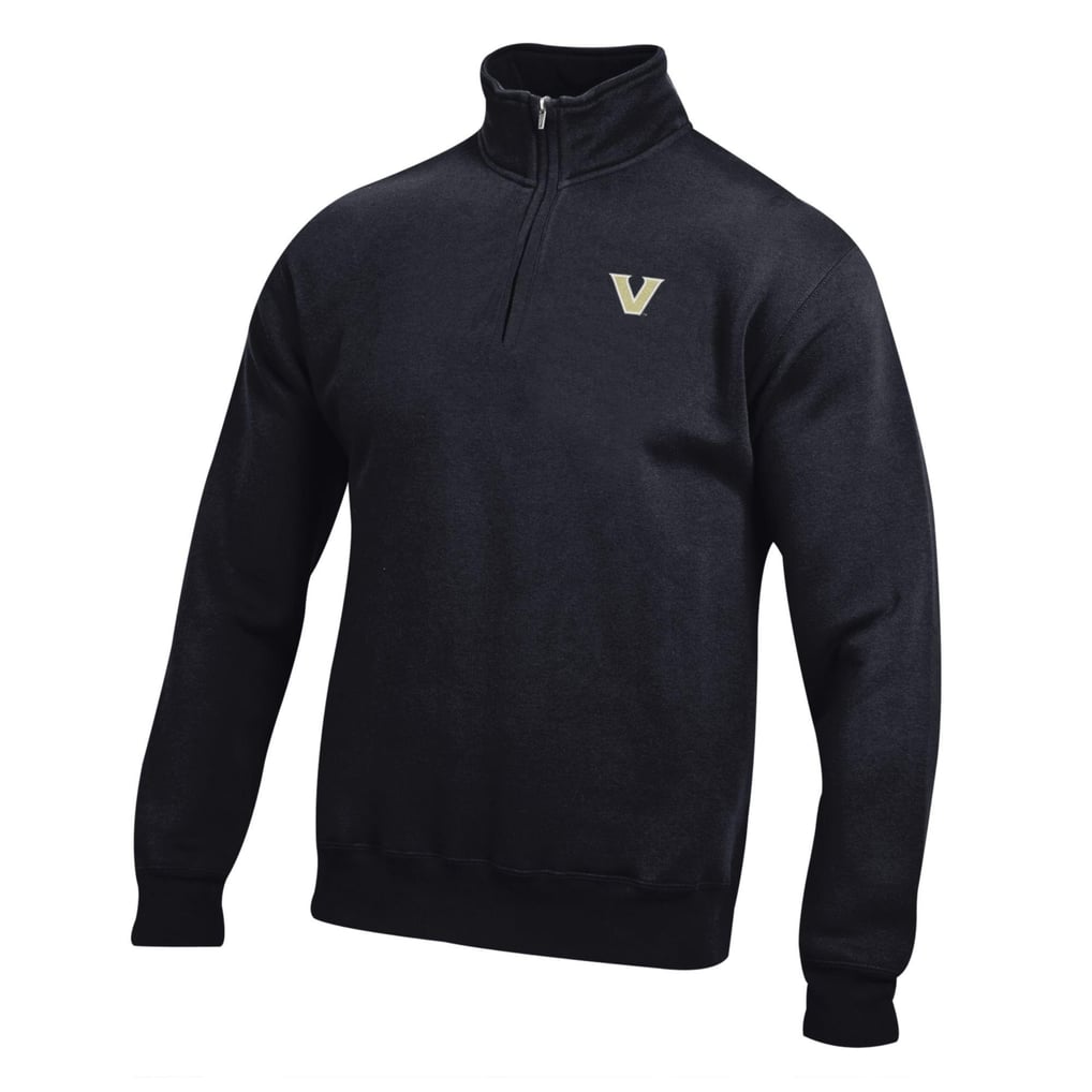 Vanderbilt Commodores Big Cotton Quarter-Zip Pullover Sweatshirt - Black