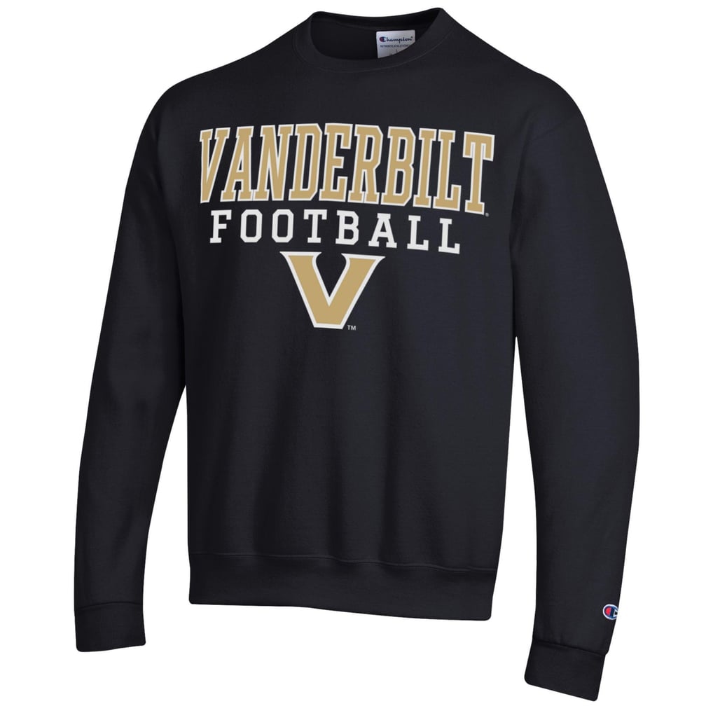  Vanderbilt Commodores Champion Football Powerblend Pullover Sweatshirt - Black