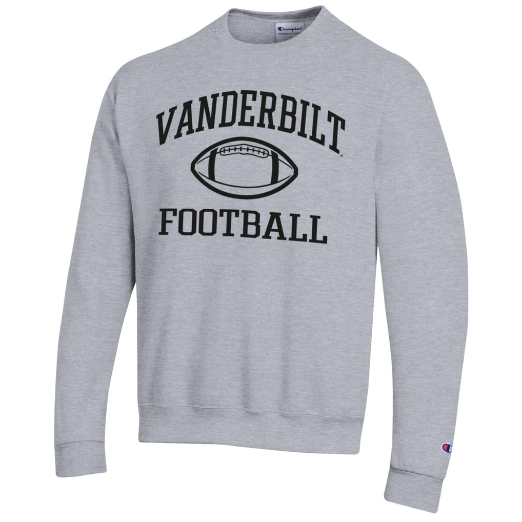  Vanderbilt Commodores Champion Football Powerblend Pullover Sweatshirt - Gray