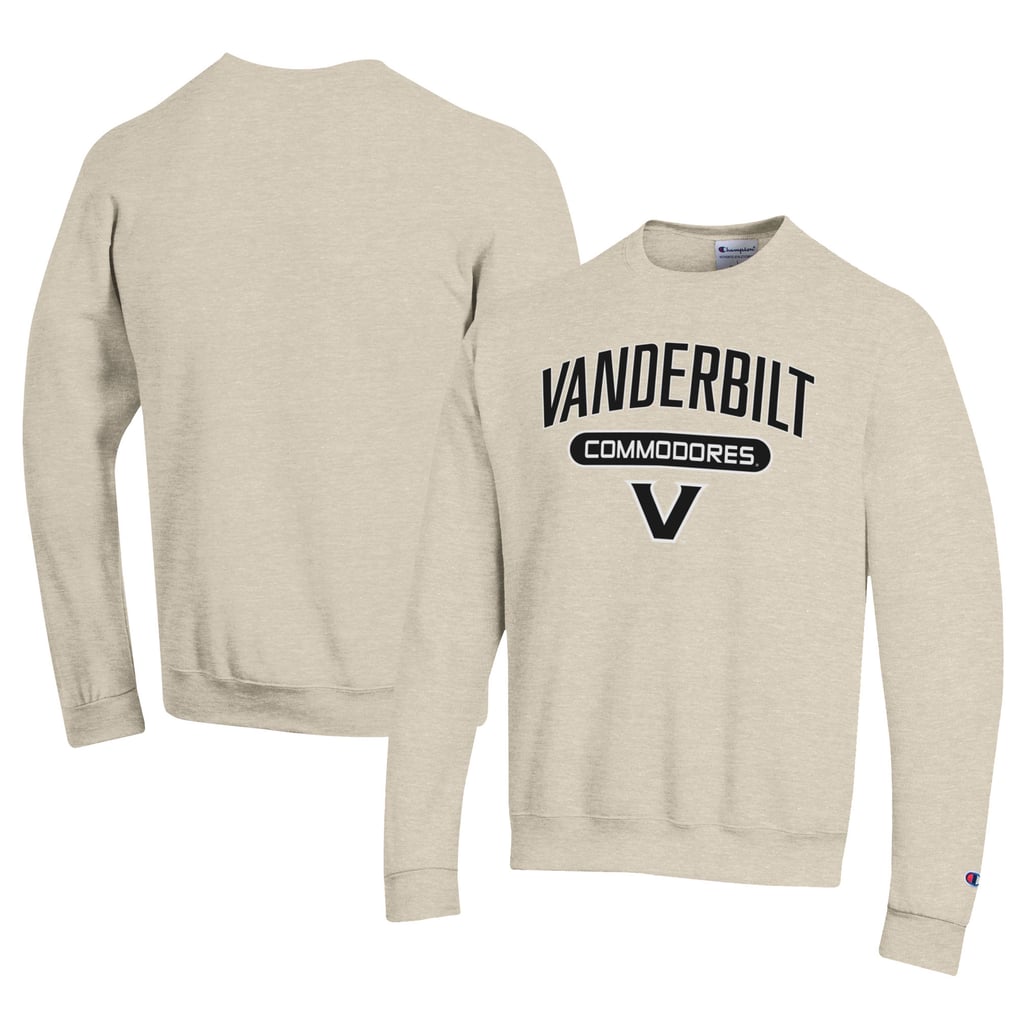 Vanderbilt Commodores Champion Eco Powerblend Crewneck Pullover Sweatshirt - Oatmeal