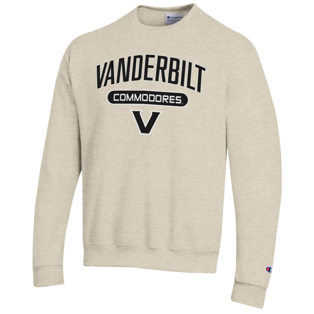 Vanderbilt Commodores Champion Eco Powerblend Crewneck Pullover Sweatshirt - Oatmeal
