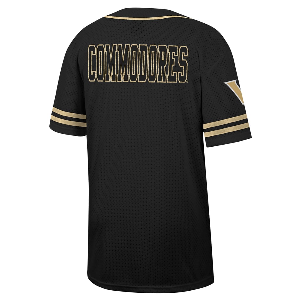 Vanderbilt Commodores Colosseum Free Spirited Mesh Button-Up Baseball Jersey - Black