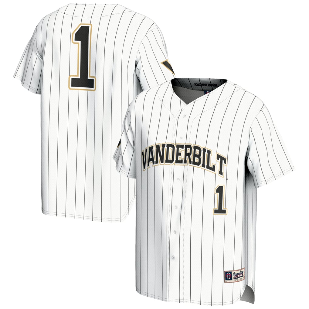 #1 Vanderbilt Commodores GameDay Greats Lightweight Baseball Jersey - White
