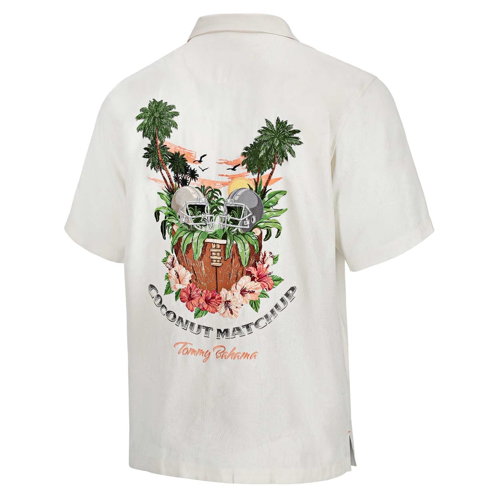 Vanderbilt Commodores Tommy Bahama Coconut Matchup Camp Button-Up Shirt - White