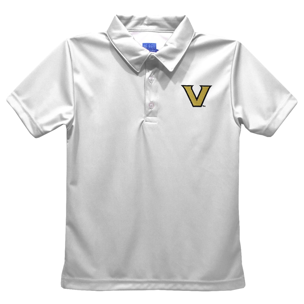  Vanderbilt Commodores Vive La Fete Toddler Solid Polo - White