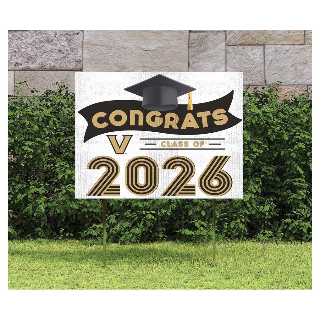 Vanderbilt Commodores 18" x 24" 2026 Grad Yard Sign with Stakes