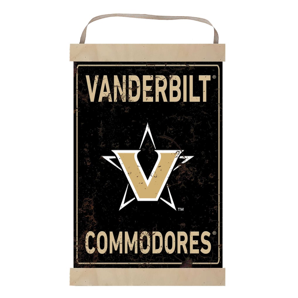 Vanderbilt Commodores Faux Rust Banner Sign