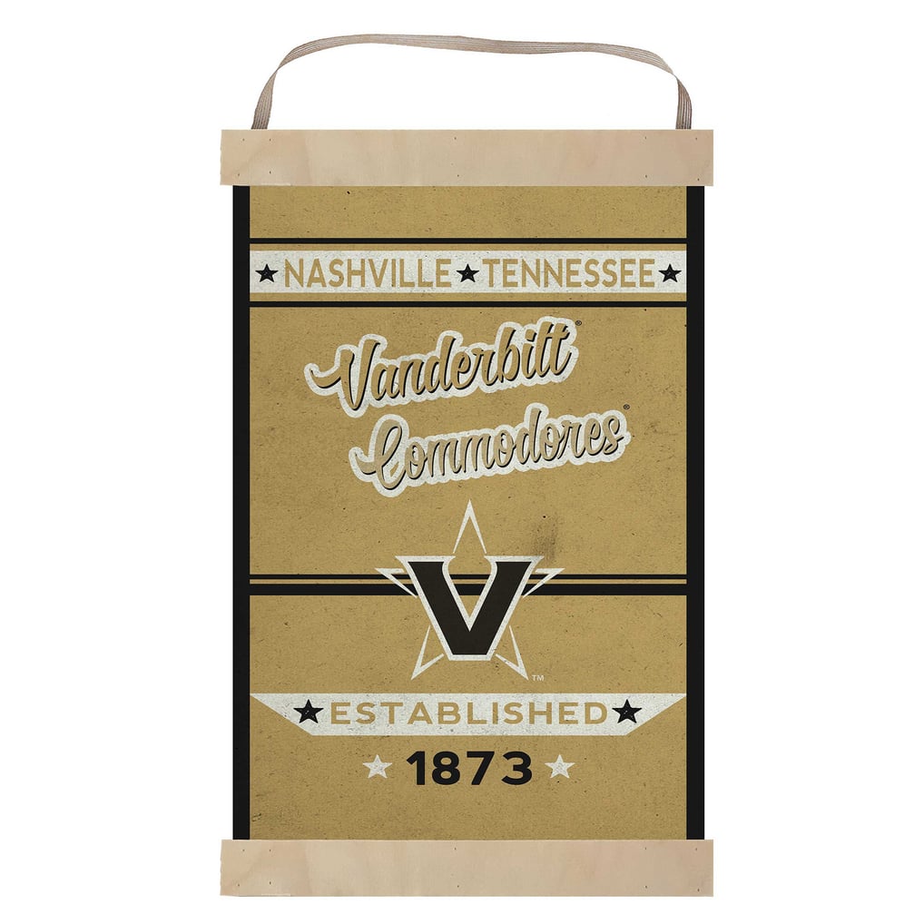Vanderbilt Commodores Faux Rust Banner Sign