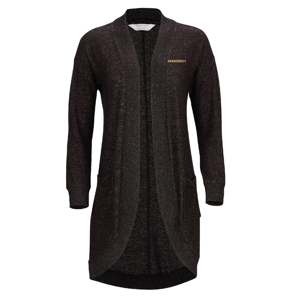 Vanderbilt Commodores Women's Oversized Cuddle Tri-Blend Cardigan - Black