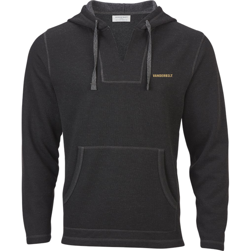 Vanderbilt Commodores Boxercraft Women's Baja Fleece V-Neck Pullover Hoodie - Black