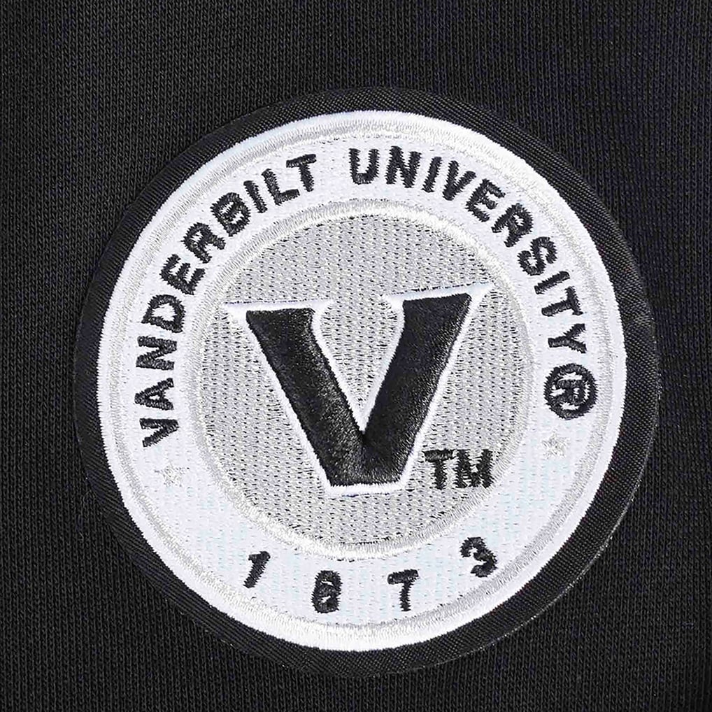  Vanderbilt Commodores Pro Standard Women's Pearl Cropped Pullover Sweatshirt - Black