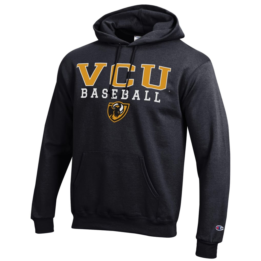  VCU Rams Champion Stack Baseball Powerblend Pullover Hoodie - Black