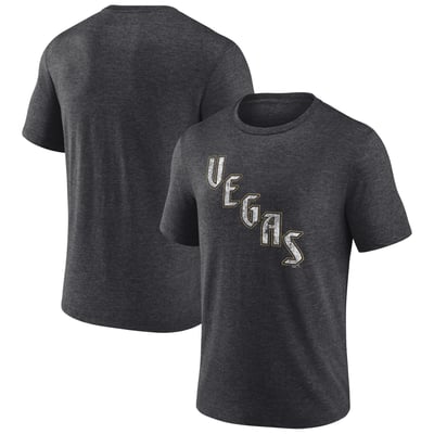  Vegas Golden Knights Wraparound Tri-Blend T-Shirt - Charcoal