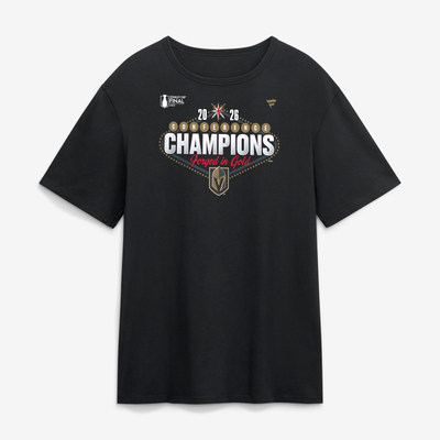  Vegas Golden Knights Fanatics 2026 NHL Western Conference Champions Hometown T-Shirt - Black
