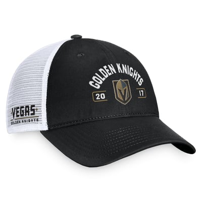 Vegas Golden Knights Fanatics Free Kick Trucker Adjustable Hat - Black/White