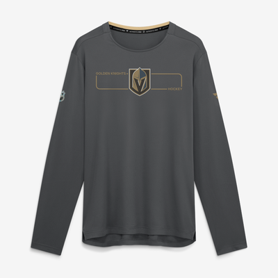 Vegas Golden Knights Fanatics Authentic Pro Rink Tech Long Sleeve T-Shirt - Charcoal