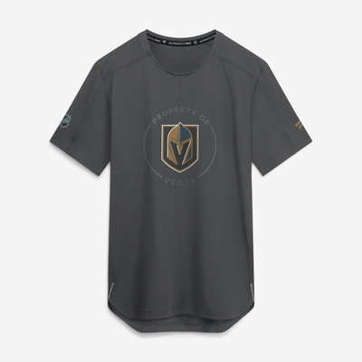 Vegas Golden Knights Fanatics Authentic Pro Train Performance T-Shirt - Charcoal