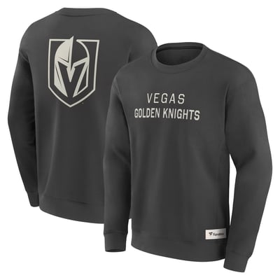 Vegas Golden Knights Fanatics Elements Future Ground Lettering Pullover Sweatshirt - Charcoal
