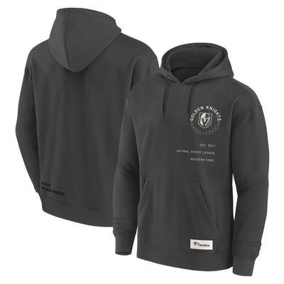 Vegas Golden Knights Fanatics Future Ground Info Pullover Hoodie - Charcoal