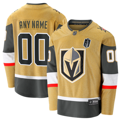 Vegas Golden Knights Fanatics 2026 Stanley Cup Final Breakaway Custom Jersey - Gold