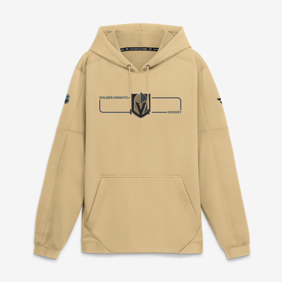 Vegas Golden Knights Fanatics Authentic Pro Rink Fleece Pullover Hoodie - Gold