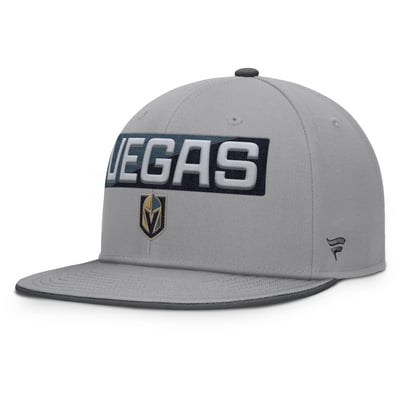 Vegas Golden Knights Fanatics Fundamentals Duo Split Logo Snapback Hat - Gray