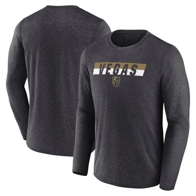 Vegas Golden Knights Fanatics Transition Long Sleeve T-Shirt - Heather Charcoal