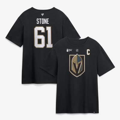 Mark Stone Vegas Golden Knights Fanatics 2026 Stanley Cup Final Name & Number T-Shirt - Black