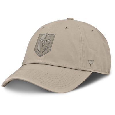 Vegas Golden Knights Fanatics Authentic Pro Road Adjustable Hat - Tan