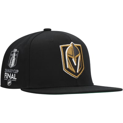 Vegas Golden Knights Mitchell & Ness Core Top Spot Snapback Hat - Black