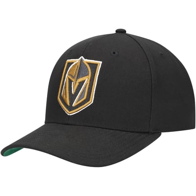 Vegas Golden Knights Mitchell & Ness Team Ground Pro Adjustable Hat - Black