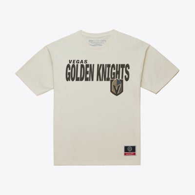 Vegas Golden Knights Mitchell & Ness Core Plus T-Shirt - Cream