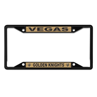 Vegas Golden Knights WinCraft Chrome Colored License Plate Frame