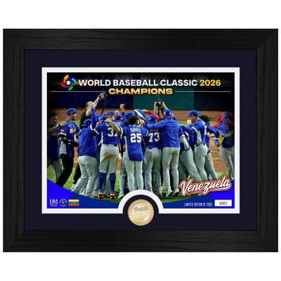 Venezuela Baseball Highland Mint 2026 World Baseball Classic Champions 18" x 15" Celebration Photo Mint