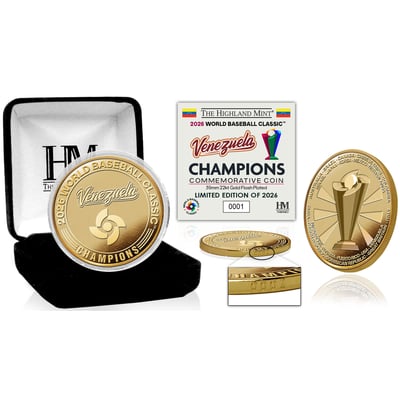 Venezuela Baseball Highland Mint 2026 World Baseball Classic Champions Gold Coin