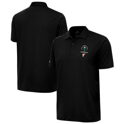  Venezuela Baseball Antigua 2026 World Baseball Classic Champions Tribute Polo - Black
