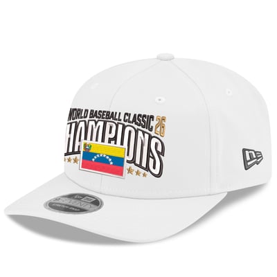Venezuela Baseball New Era 2026 World Baseball Classic Champions Locker Room 9SEVENTY Adjustable Hat - White