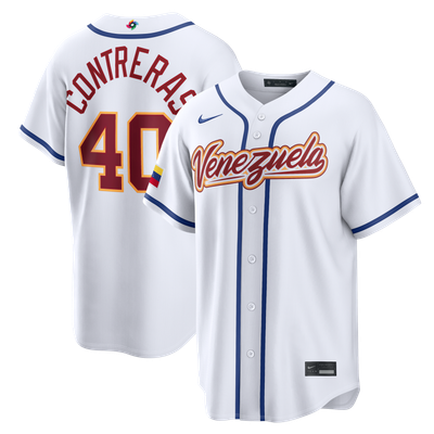 Willson Contreras Venezuela Baseball Nike 2026 World Baseball Classic Home Stadium Jersey - White